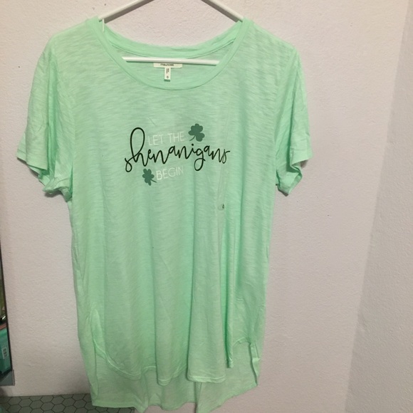** NWT Maurices shenanigans shamrock t shirt 0X St patricks Day Irish - Picture 5 of 8